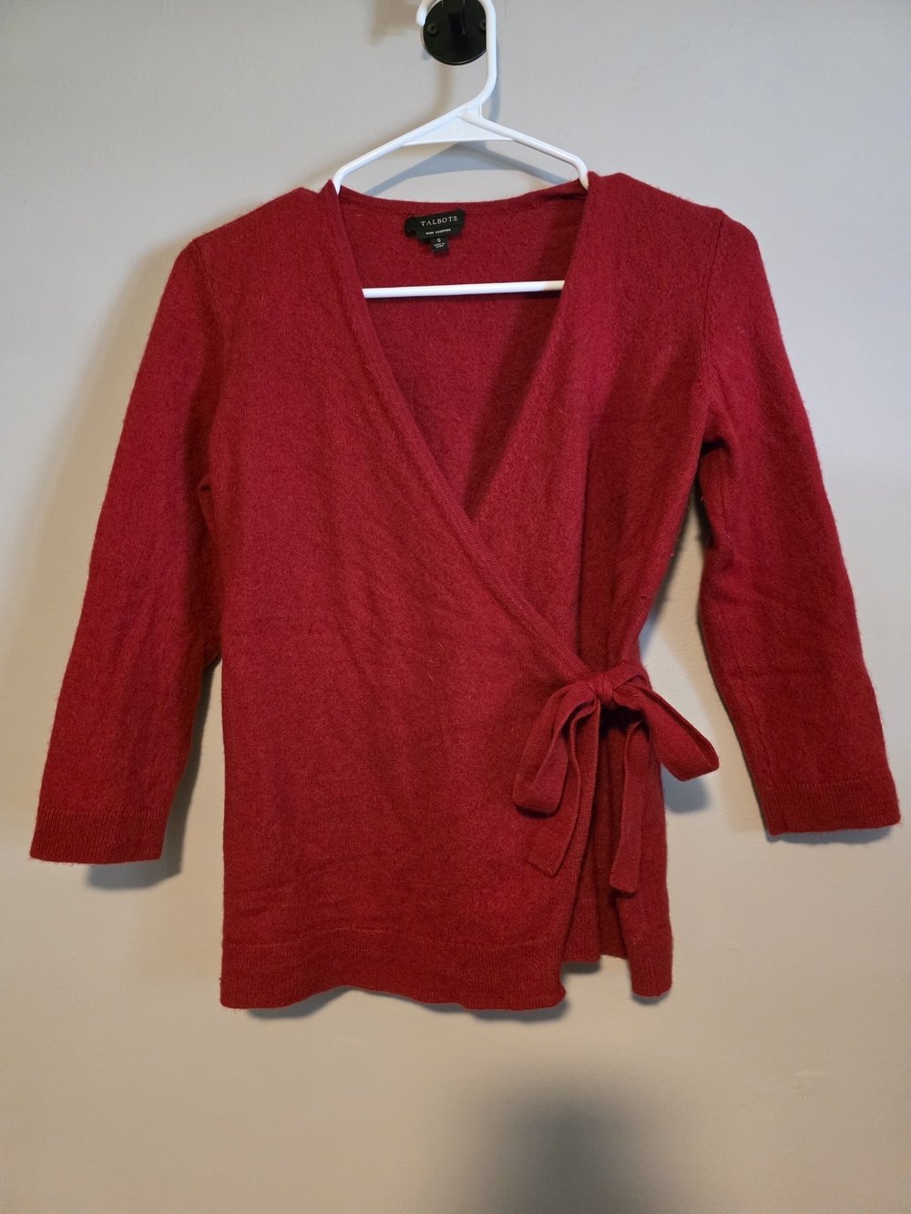 Talbots Cashmere Wrap V-Neck Soft Shirt